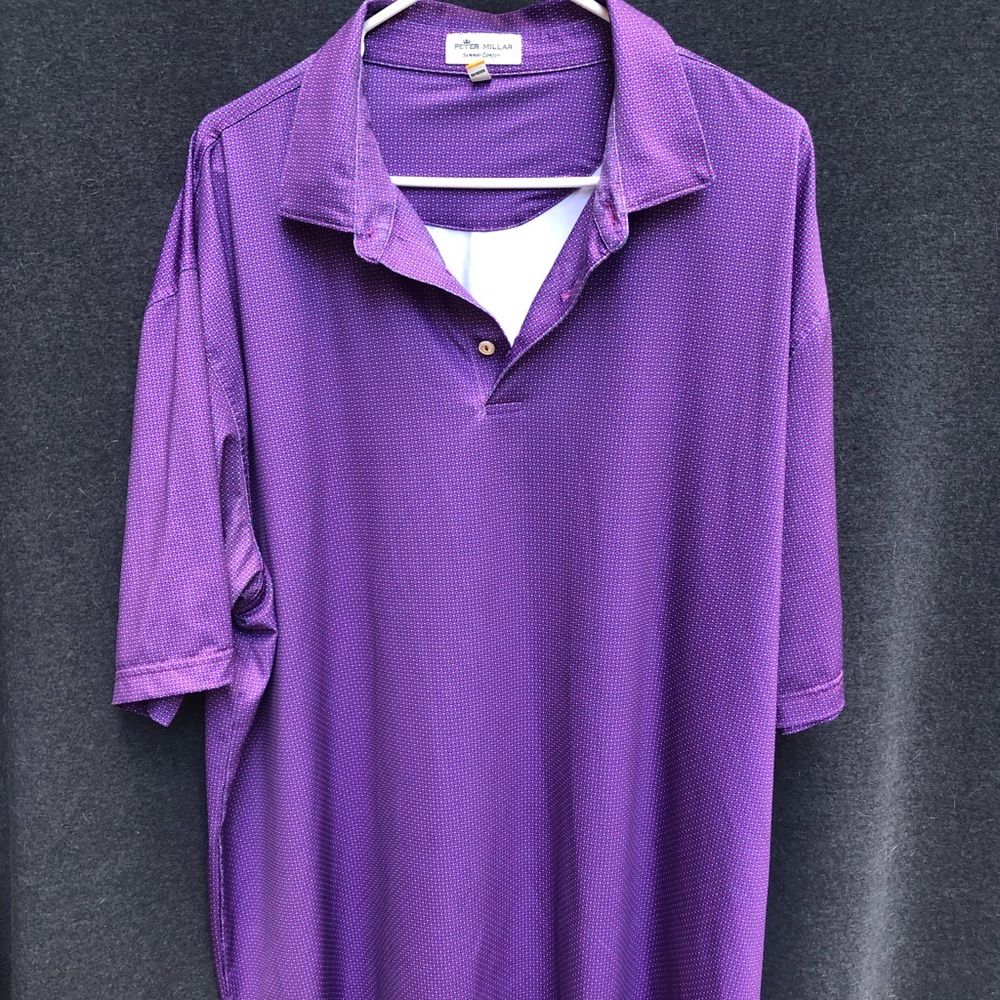 Peter Millar moisture wicking golf polo